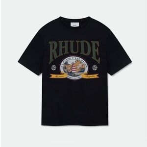 RHUDE ‘Monaco’ Tee Vintage Black Size Large